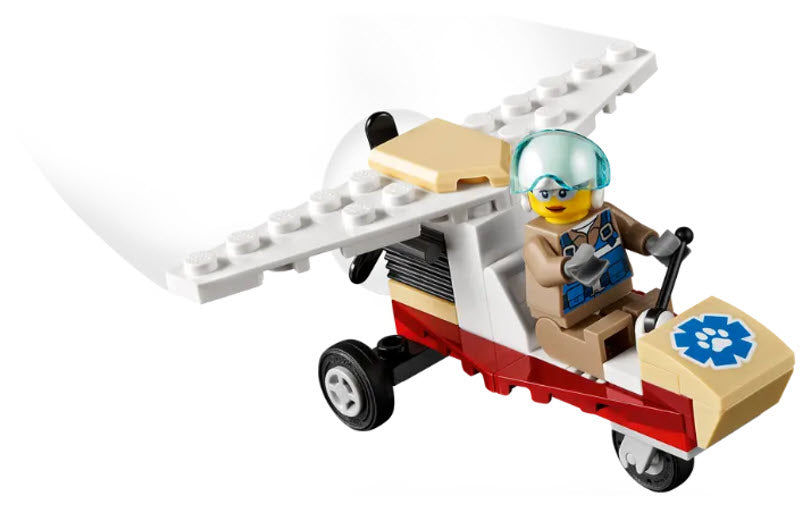 Inhalt: LEGO Split-Sets S600 Ultraleichtflugzeug mit Pilot