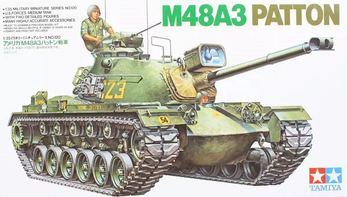 Verpackung: Tamiya 35120 U.S. M48A3 Patton, 1:35