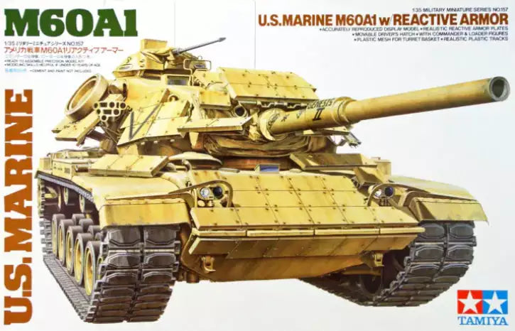 Verpackung: Tamiya 35157 U.S Marine M60A1 w/ Reactive Armor, 1:35