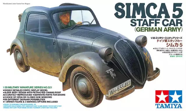 Verpackung: Tamiya 35321 Simca 5 Staff Car (German Army), 1:35
