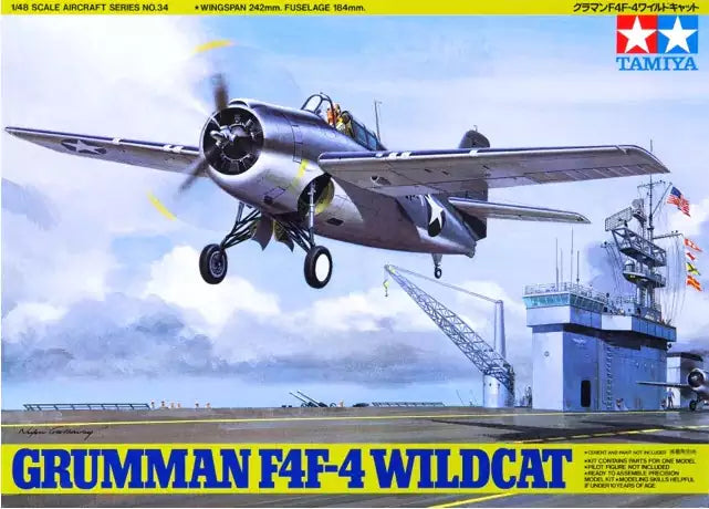 Verpackung: Tamiya 61034 Grumman F4F-4 Wildcat, 1:48