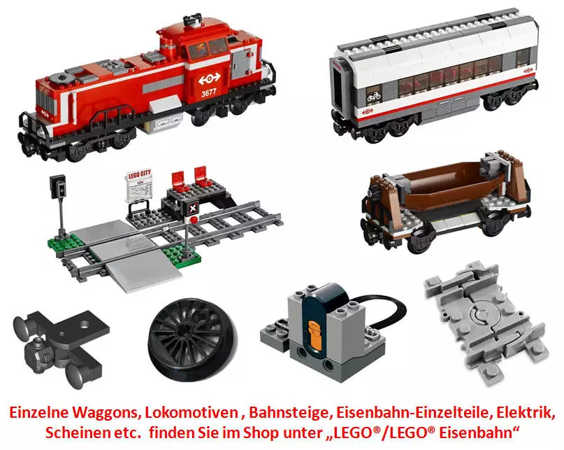 LEGO Eisenbahn 53400 Gebogene Schiene, dunkelgrau