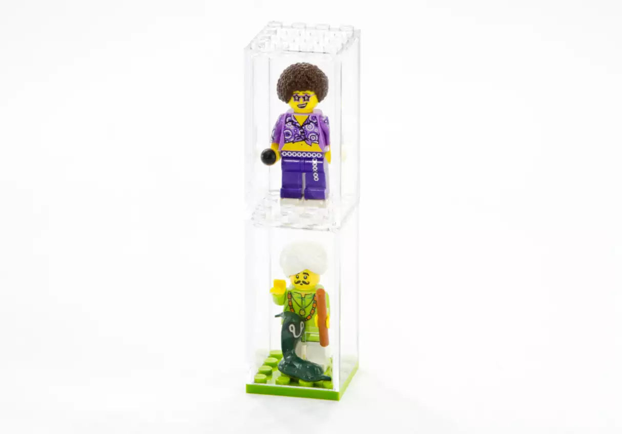 Detail 1: FaBiOX FX001-8 Vitrinen 4x4 für LEGO-Minifiguren (8 Stück), transparent-klar