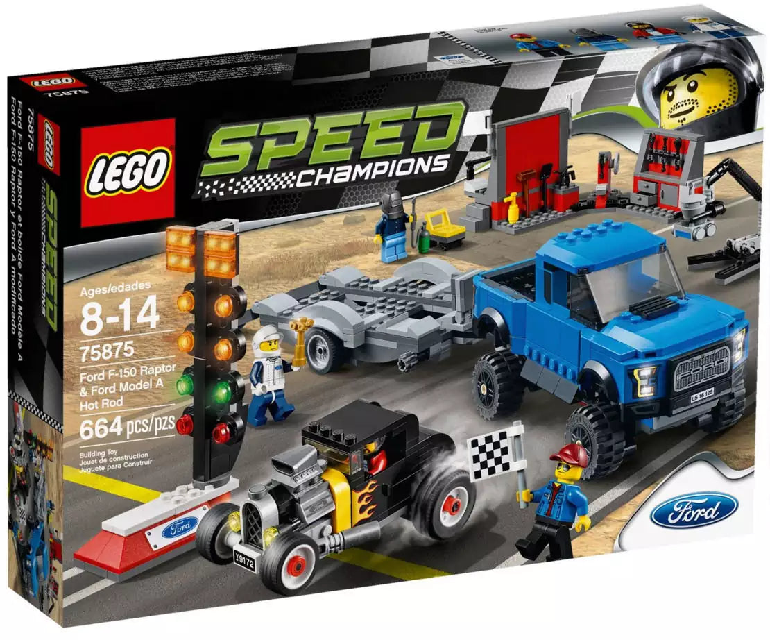 LEGO Speed Champions 75875 Ford F-150 Raptor & Ford Model A Hot Rod, Verpackung