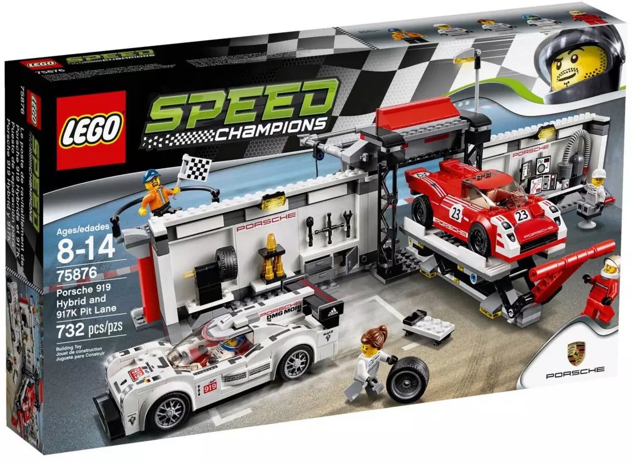 LEGO Speed Champions 75876 Porsche 919 Hybrid and 917K Pit Lane, Verpackung