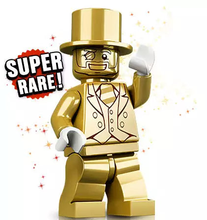 LEGO Minifiguren Serie 10  71001-17 Mister Gold Seriennummer 0901