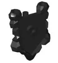 LEGO Nexo Knights 22409 Schildgrundplatte für Kraftschild, schwarz